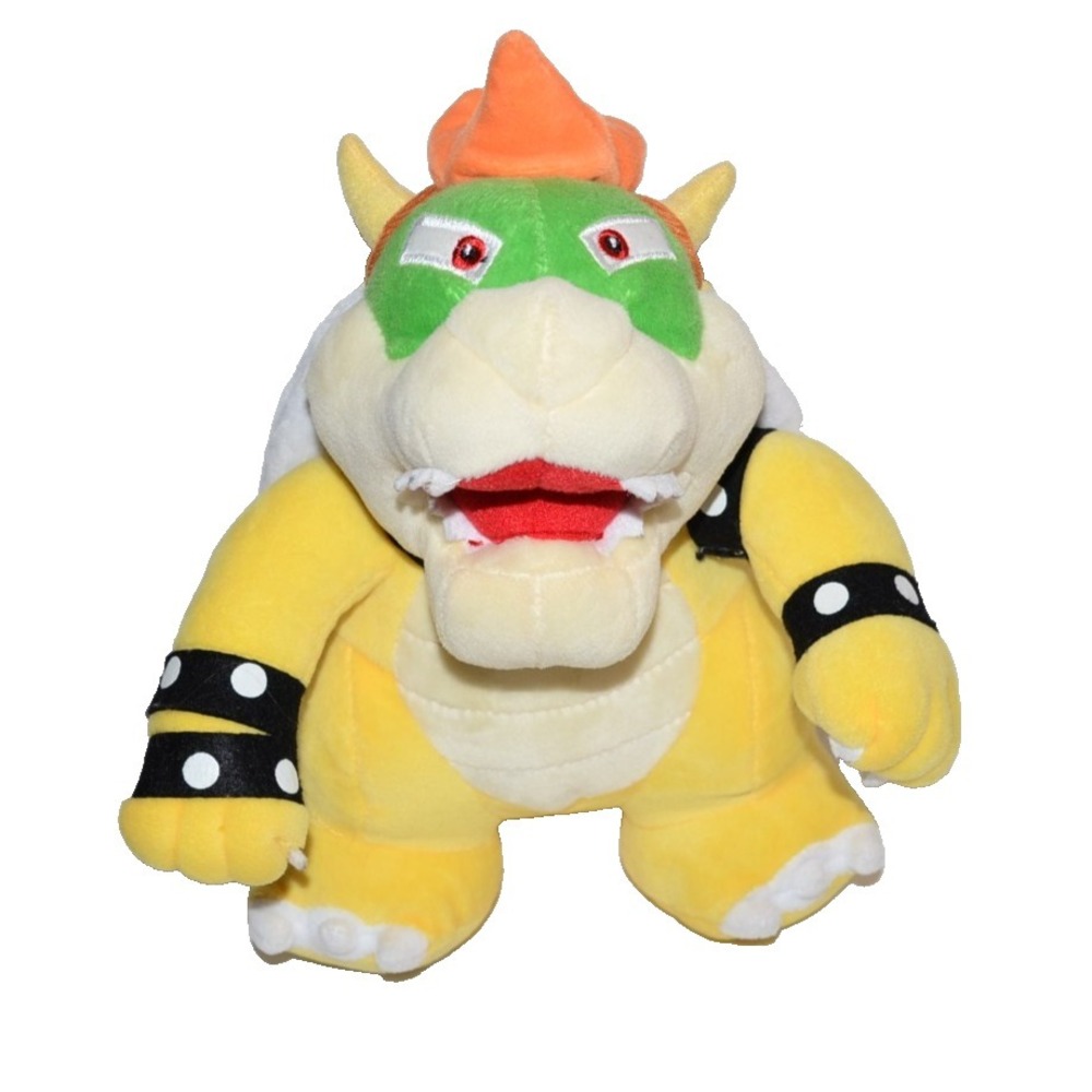 Vtg Retro SAN-EI Nintendo Super Mario Bros BOWSER KING KOOPA plush 10"